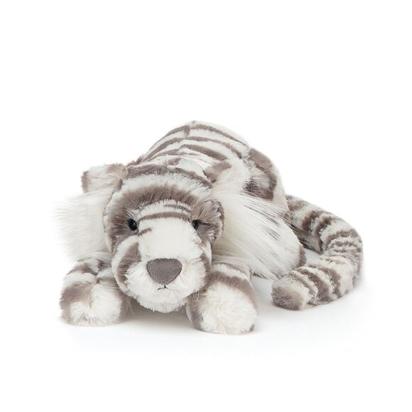 Jellycat SACHA SNOW TIGER  Authentic US seller Little NWT - Picture 3 of 10